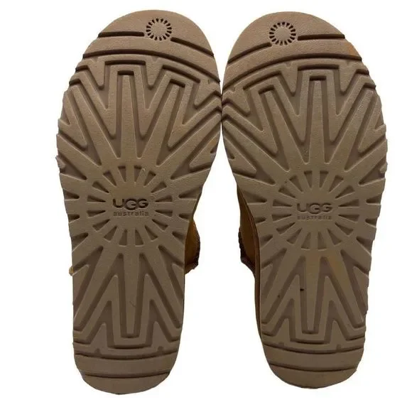 UGG Women's Juliette Embroidered Boots Chestnut Suede Brown Size 7 - Picture 7 of 11